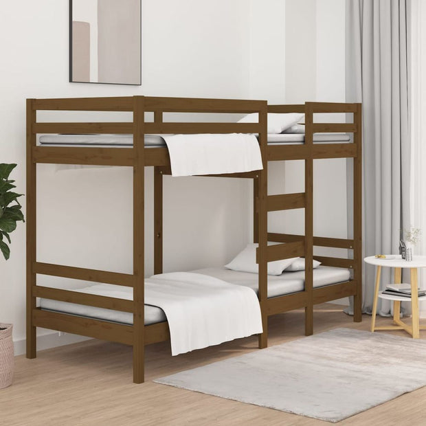 Bunk Bed 75 x 190 cm to 90x200 cm Solid Wood Pine