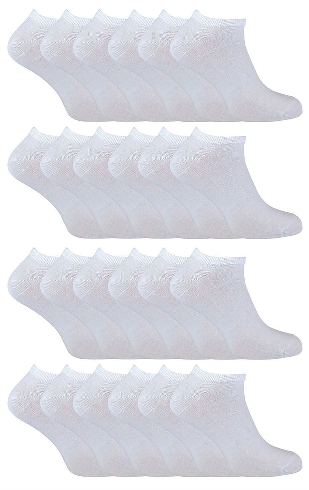 Cihat 24 Pack Cotton Trainer Socks