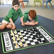 SOKA Chess, Snakes & Ladder, Ludo Giant Board Game Set Playmat Travel Board Games for Kids and Family