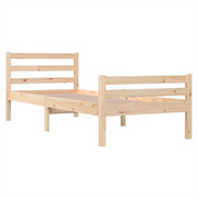 Bed Frame Solid Wood 75x190 cm to 200 x 200 cm