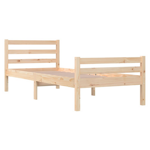 Bed Frame Solid Wood 75x190 cm to 200 x 200 cm