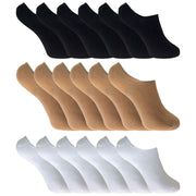 6 Pairs Ladies Bamboo Trainer Liner