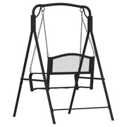 Swing Bench 124 cm Black Steel