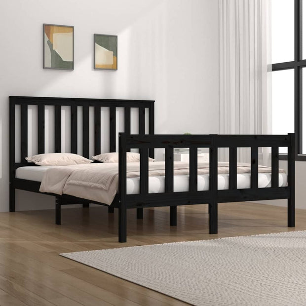 Bed Frame Solid Wood Pine 75x190 cm to 140 x 190 cm