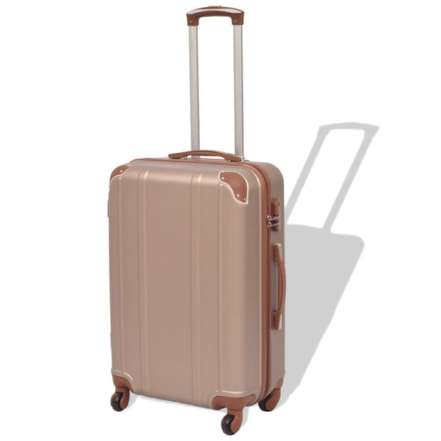 Four Piece Hardcase Trolley Set Champagne