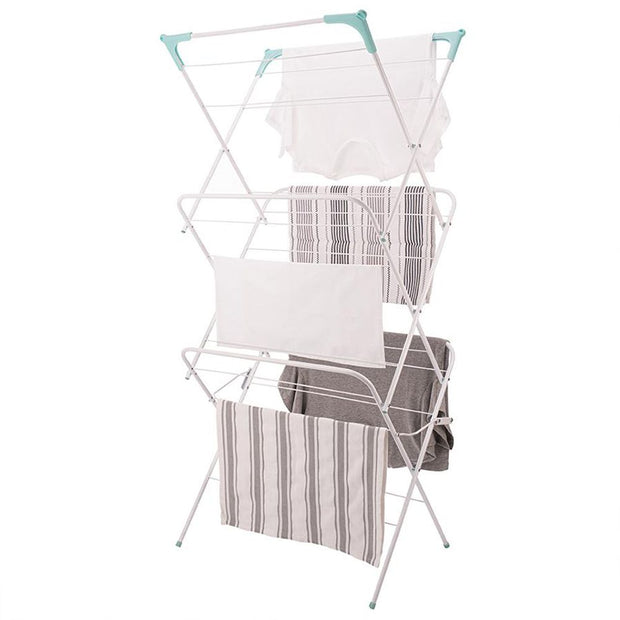 3 Tier Clothes Airer - White