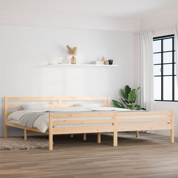 Bed Frame Solid Wood 75x190 cm to 200 x 200 cm