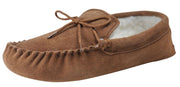 Nordvek Womens Sheepskin Suede Moccasin Slippers With Suede Sole - 431-100