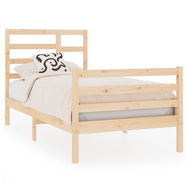 Bed Frame Solid Wood 75x190 cm to 200 x 200 cm