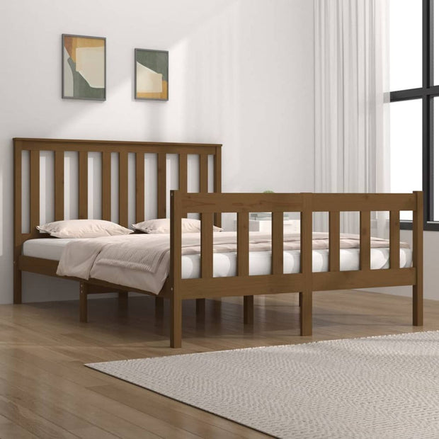 Bed Frame Solid Wood Pine 75x190 cm to 140 x 190 cm