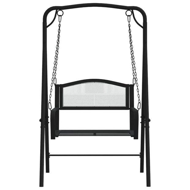 Swing Bench 124 cm Black Steel