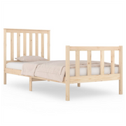 Bed Frame Solid Wood Pine 75x190 cm to 140 x 190 cm