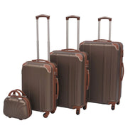 Four Piece Hardcase Trolley Set Champagne