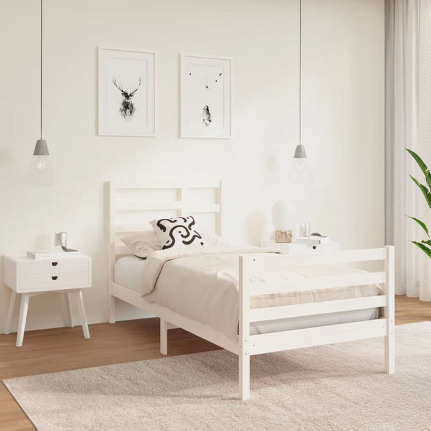 Bed Frame Solid Wood 75x190 cm to 200 x 200 cm