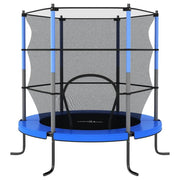 Trampoline with Safety Net Round 140x160 cm Blue