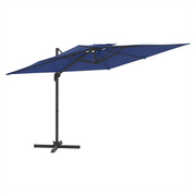 Double Top Cantilever Umbrella Azure Blue 300x300 cm