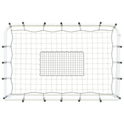 Football Goal with Net White&Black 184x61x123 cm Steel&PE