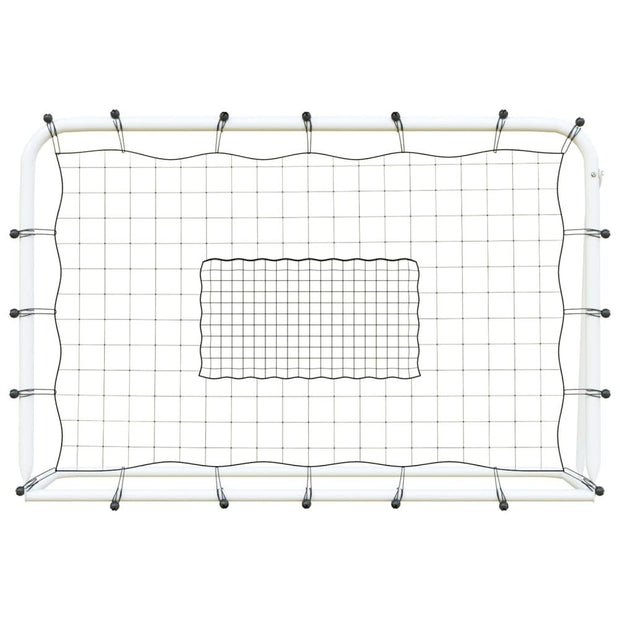 Football Goal with Net White&Black 184x61x123 cm Steel&PE