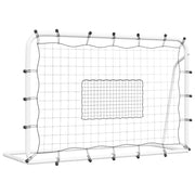 Football Goal with Net White&Black 184x61x123 cm Steel&PE