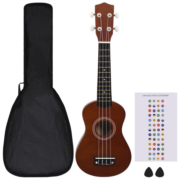 Soprano Ukulele Set with Bag for Kids 21" to 23"