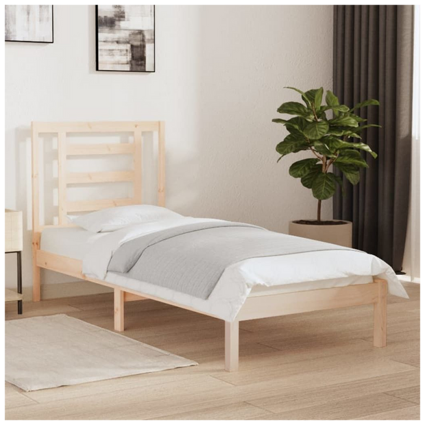 Bed Frame Solid Wood 75x190 cm to 200 x 200 cm