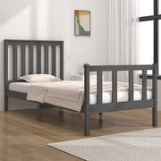 Bed Frame Solid Wood Pine 75x190 cm to 140 x 190 cm