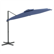 Double Top Cantilever Umbrella Azure Blue 300x300 cm