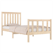 Bed Frame Solid Wood Pine 75x190 cm to 140 x 190 cm