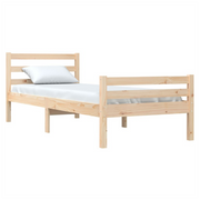 Bed Frame Solid Wood 75x190 cm to 200 x 200 cm